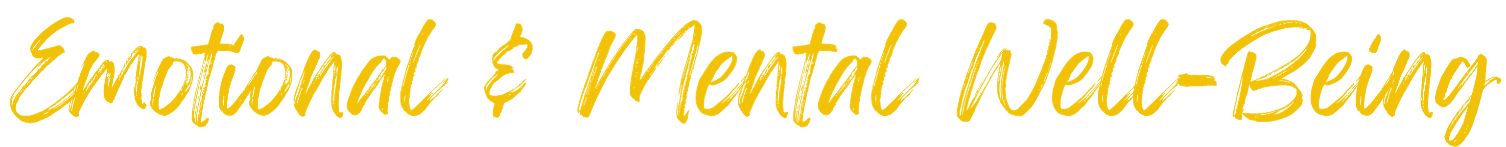 Emotional & Mental Well-Being